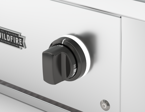 Wildfire Designer Finish Knob - Chrome Black - KBX-CB