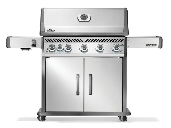 Napoleon Rogue PRO 625 5-Burner Gas Grill with Infrared Side Burner - RP625SIBXSS-2