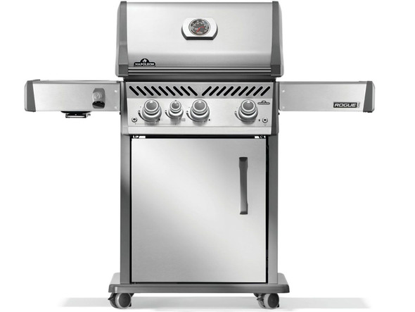 Napoleon Rogue PRO 425 SIB 3-Burner Gas Grill with Infrared Side Burner - RP425SIBXSS-2