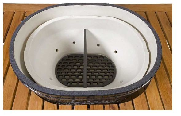 Primo Cast Iron Firebox Divider for Oval XL