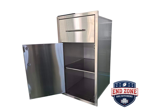 End Zone Single Drawer/Door Combo (Fully Enclosed)