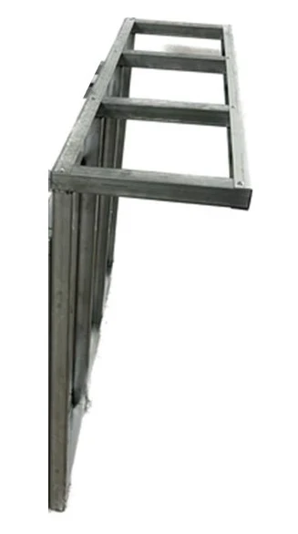 end zone bbq 4 ft welded split bar counter frame kit