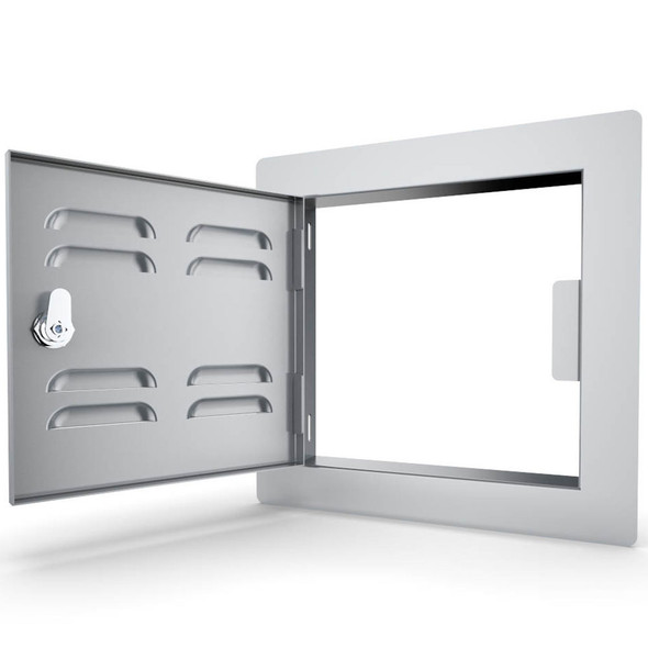 Sunstone Classic Series 12-Inch Stainless Steel Left-Hinge Vented Single Access Door Sunstone Classic Series 12-Inch Stainless Steel Left-Hinge Vented Single Access Door