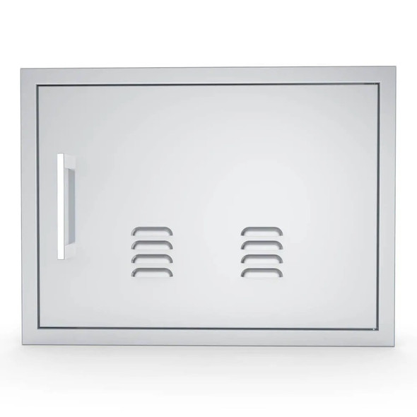 Sunstone Grills Signature Series 24-Inch Stainless Steel Beveled Frame Right-Hinged Horizontal Vented Single Access Door-Front-View