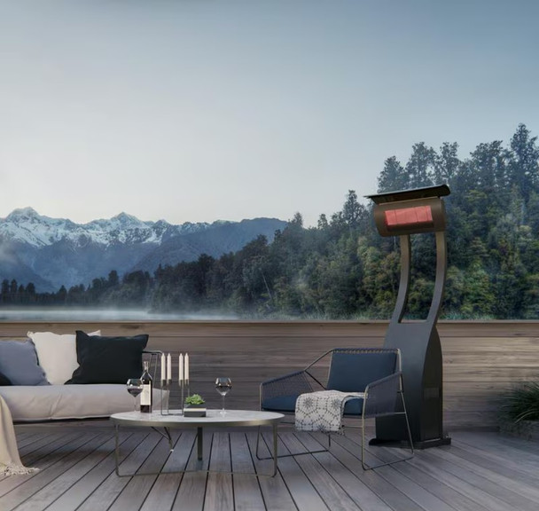 Bromic Heating Tungsten Smart-Heat 38,500 BTU Propane Gas Freestanding Portable Patio Heater - BH0510001