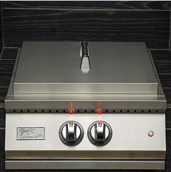 Kokomo Grills Professional Built-in Power Burner with Led Lights and Removable Grate for Wok SKU: KO-PRO-PB