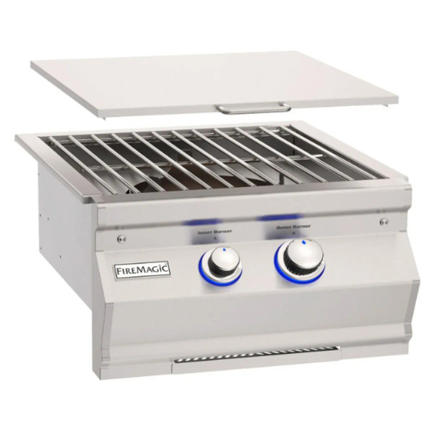 Fire Magic Aurora Built-In Natural Gas Power Burner W/ Stainless Steel Grid - 19-7B1N-0
