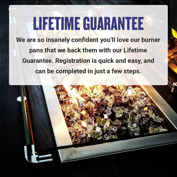 American Fire Products 18" x 6" Oil Rubbed Bronze Rectangular Drop-In Fire Pit Pan -  OB-AFPP-18