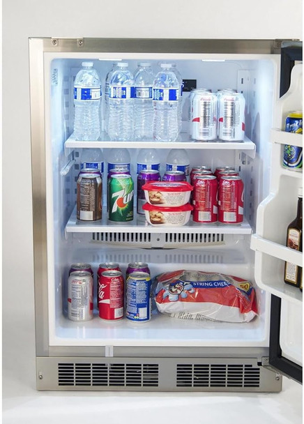 Fire Magic 24-Inch 5.1 Cu. Ft. Right Hinge Outdoor Rated Compact Refrigerator - 3589-DR