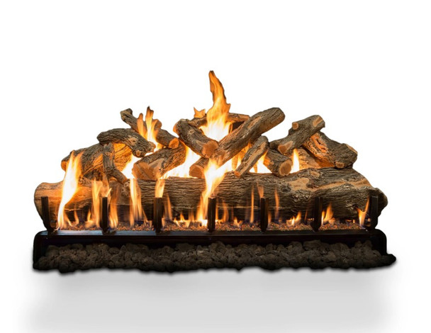 Arizona Weathered Oak Jumbo Vented Gas Logs by Grand Canyon Gas Logs