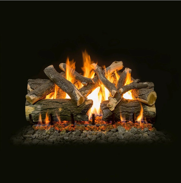 Arizona Weathered Oak Charred Vented Gas Logs by Grand Canyon Gas Logs -AWOC18LOGS