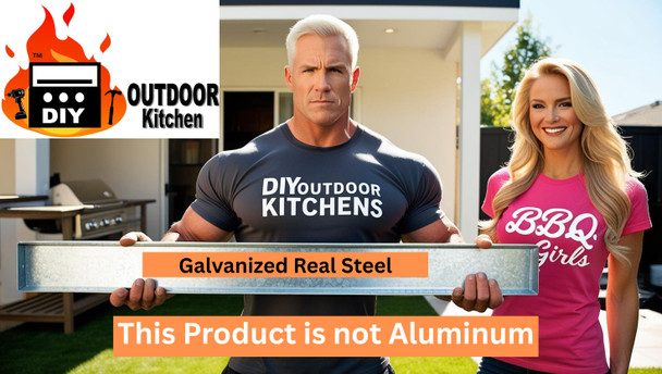 DIY Outdoor Kitchen 4 ft Module Frame Kit (*BBQ COACH )