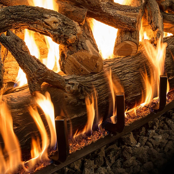 Arizona Weathered Oak Charred Jumbo Vented Gas Logs - Natural Gas by Grand Canyon Gas Logs-JUMBOAWOC72LOGS