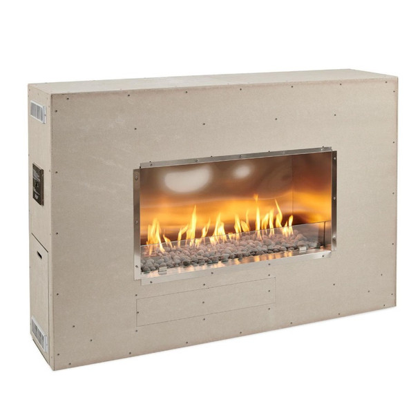 The Outdoor GreatRoom Company 40-Inch Propane Outdoor Linear Ready-to-Finish Single-Sided Gas Fireplace W/ Direct Spark Ignition