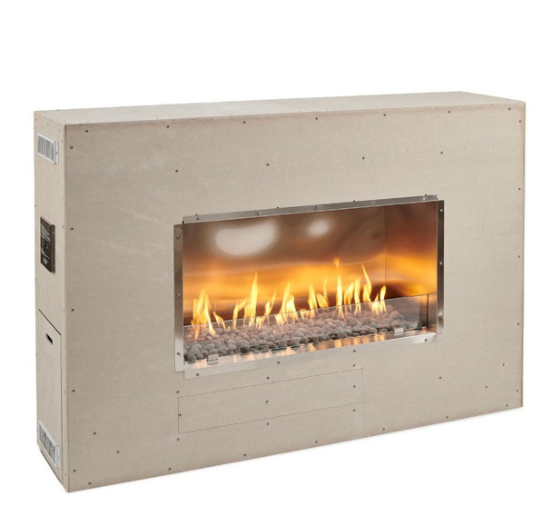The Outdoor GreatRoom Company 72-Inch Linear Ready-to-Finish Single-Sided Propane Fireplace W/ Direct Spark Ignition