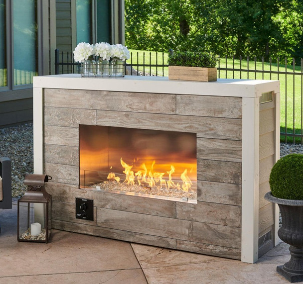 The Outdoor GreatRoom Company 72-Inch Linear Ready-to-Finish Single-Sided Propane Fireplace W/ Direct Spark Ignition