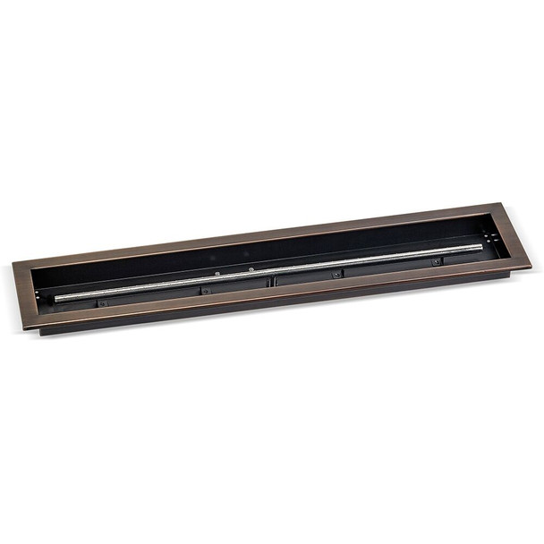 American Fire Products 36" x 6" Oil Rubbed Bronze Linear Drop-In Fire Pit Pan