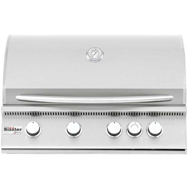 Summerset Sizzler 32-Inch 4-Burner Built-In Natural Gas Grill With Rear Infrared Burner - SIZ32-NG
