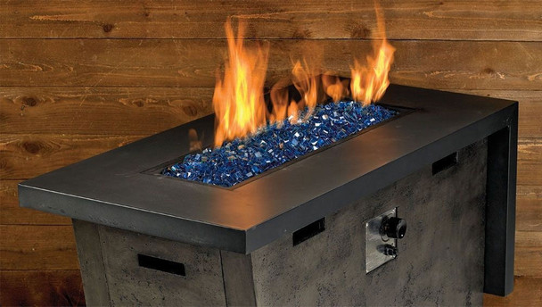 American Fire Glass 1/2" Pacific Blue Luster 2.0 Cubes - AFF-PABLLST12-2-10