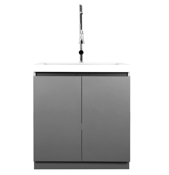 Whistler 4-Burner 96 x 28-Inch Gas Grill Island with Infrared Rear Burner, Double Side Burner, Sink, and Rotisserie Kit - Black Stainless