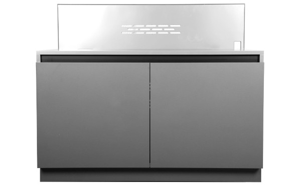 Whistler 4-Burner 102 x 28-Inch Gas Grill Island with Infrared Rear Burner, Refrigerator, Double Side Burner, and Rotisserie Kit - Black Stainless