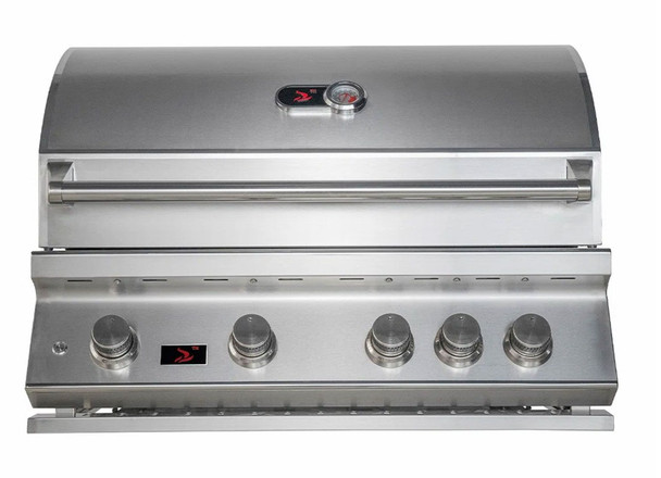 Whistler 4-Burner 102 x 28-Inch Gas Grill Island with Infrared Rear Burner, Refrigerator, Double Side Burner, and Rotisserie Kit