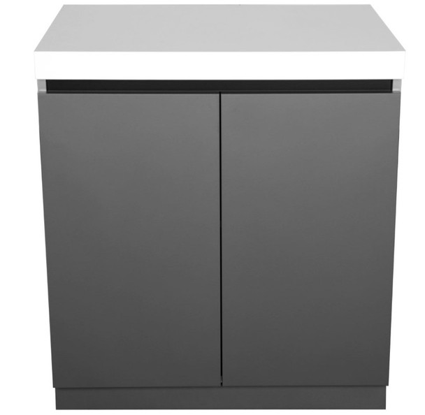 Whistler 5-Burner 110 x 28-Inch Gas Grill Island with Infrared Rear Burner, Refrigerator, and Rotisserie Kit - Black Stainless