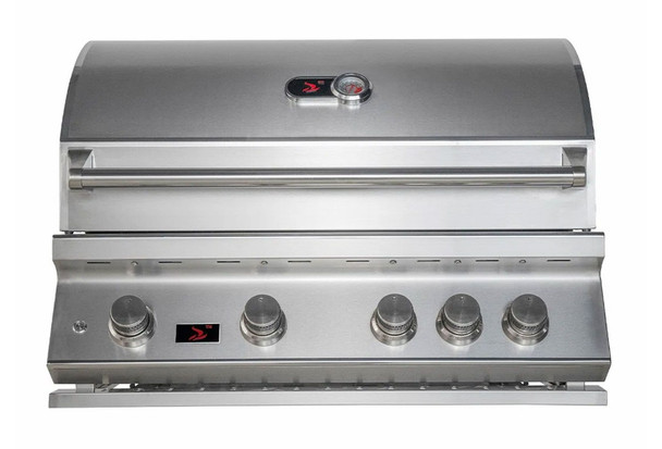 Whistler 4-Burner 133 x 28-Inch Gas Grill Island with Infrared Rear Burner, Refrigerator, Double Side Burner, and Rotisserie Kit