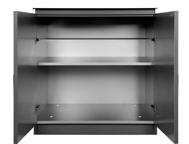 Whistler 4-Burner 127 x 28-Inch Gas Grill Island with Infrared Rear Burner, Sink, Double Side Burner, and Rotisserie Kit - Black Stainless