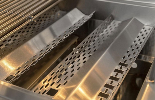 Whistler 4-Burner 164 x 28-Inch Gas Grill Island with Infrared Rear Burner, Refrigerator, Sink, Double Side Burner, and Rotisserie Kit - Black Stainless