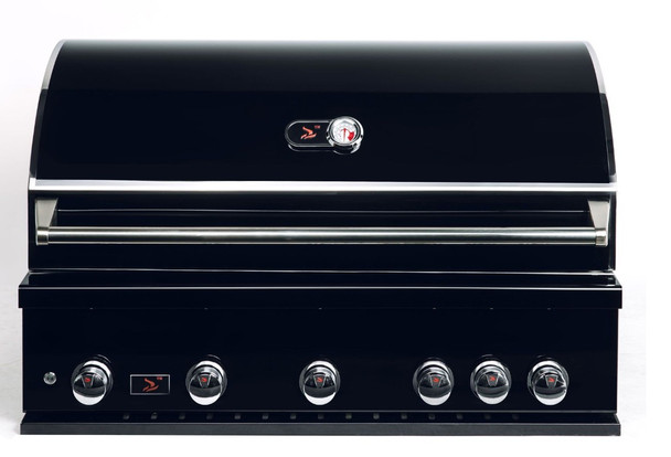 Whistler 5-Burner 172 x 28-Inch Gas Grill Island with Infrared Rear Burner, Refrigerator, Sink, Double Side Burner, and Rotisserie Kit - Black Stainless