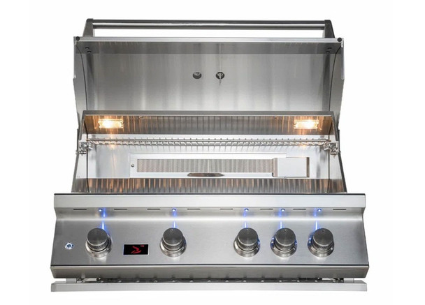 Whistler 4-Burner 164 x 28-Inch Gas Grill Island with Infrared Rear Burner, Refrigerator, Sink, Double Side Burner, and Rotisserie Kit