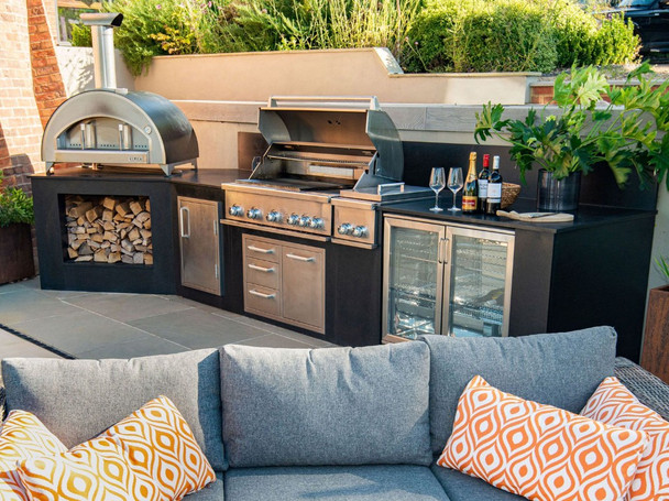 Whistler 42-Inch 5-Burner Built-In Gas Grill With Rear Infrared Burner, Grill Lights, Rotisserie Kit & Cover