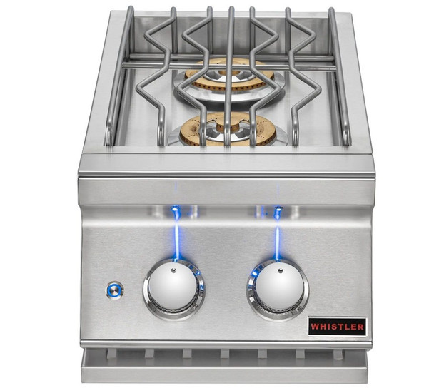 Whistler Built-In Gas Double Side Burner with Lid