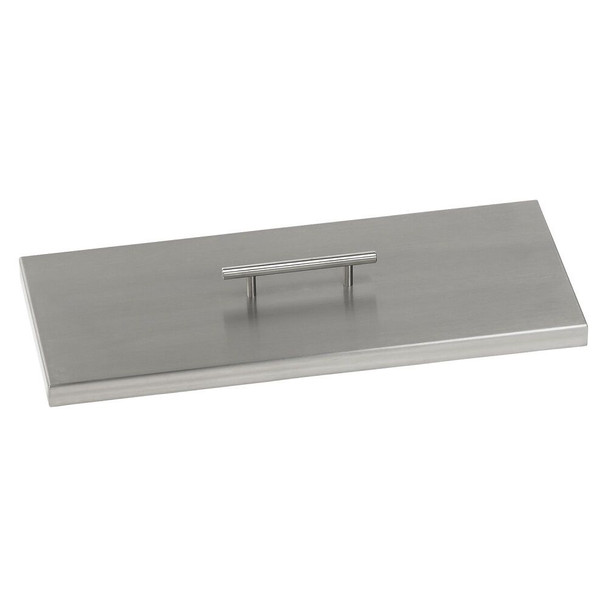 American Fire Products Stainless Steel Cover for Rectangular Drop-In Fire Pit Pan - SS-CV-AFPP-30