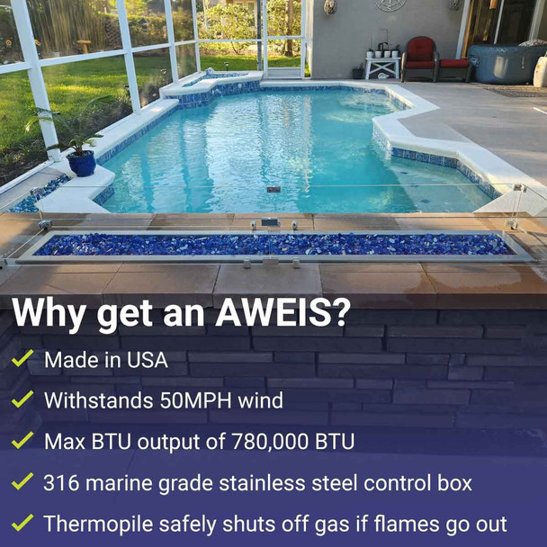 American Fire Products AWEIS System - High Capacity (780k BTU/hr) - Natural Gas - HCGNG-FS