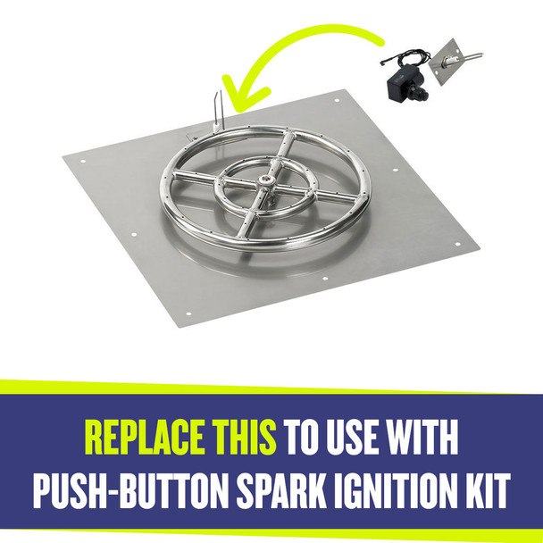 American Fire Products Replacement Spark Ignitor Plate - AFG-IGNTR-PLT-HOLES