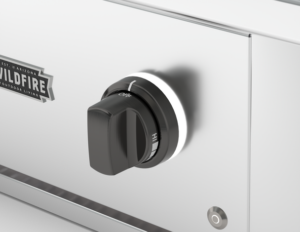 Wildfire Designer Finish Knob - Chrome Black - KBX-CB