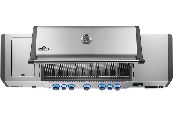 Napoleon Prestige 665 Connected 5-Burner Gas Grill with Infrared Rear Burner, Infrared Side Burner, Rotisserie Kit, WiFi & Bluetooth - P665VXRSIBXSS