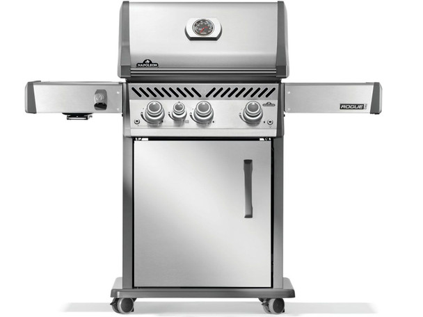 Napoleon Rogue PRO 425 SIB 3-Burner Gas Grill with Infrared Side Burner - RP425SIBXSS-2