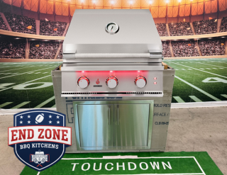 End Zone BBQ Kitchen True Flame 25" Grill Module for outdoor kitchens