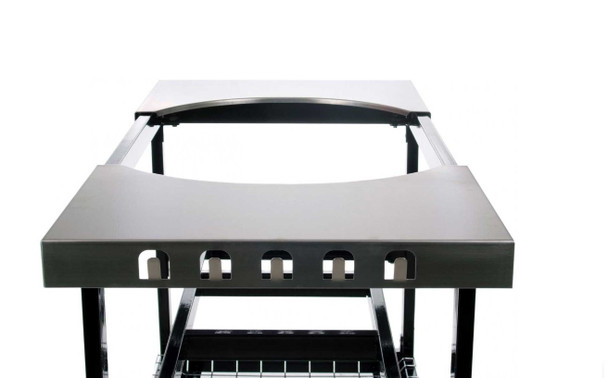 Primo Steel Cart With Stainless Steel Side Tables For XXL Charcoal Grills