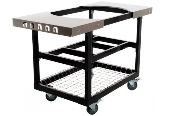 Primo Steel Cart With Stainless Steel Side Tables For Oval Junior