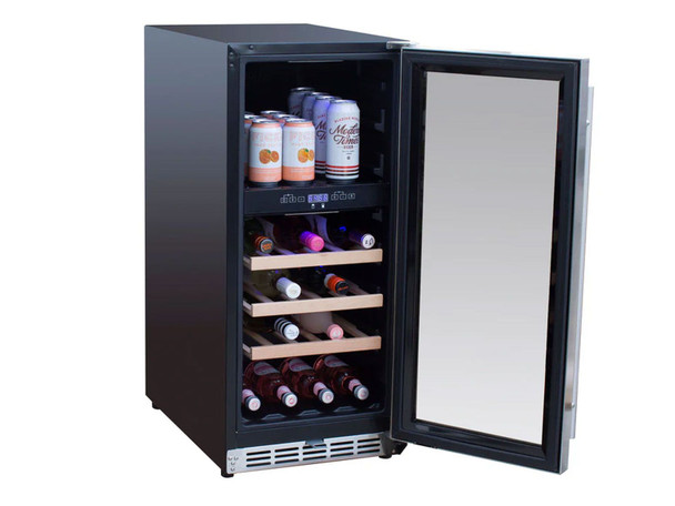 15" Outdoor Rated Wine Cooler Module (True Flame)