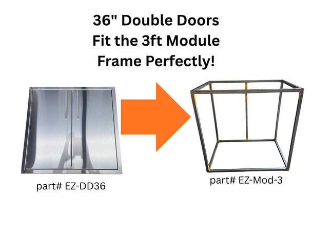 End Zone 36" Double Doors w/ Paper Towel Holder