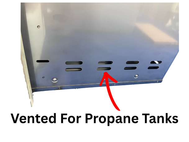 End Zone 20" Trash/Propane Drawer (fully enclosed)