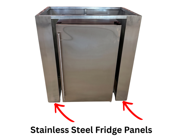 End Zone Fridge Module Stainless Steel Panels