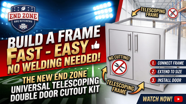End Zone Universal Telescoping Double Door Cutout Kit