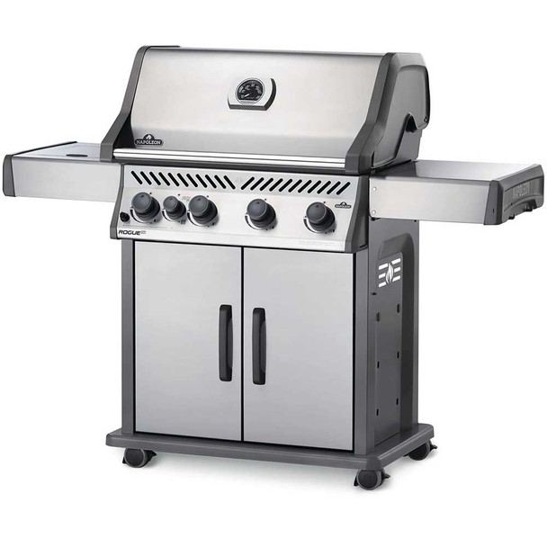 Napoleon Rogue XT 525 SIB Propane Gas Grill with Infrared Side Burner - Stainless Steel - RXT525SIBPSS-1