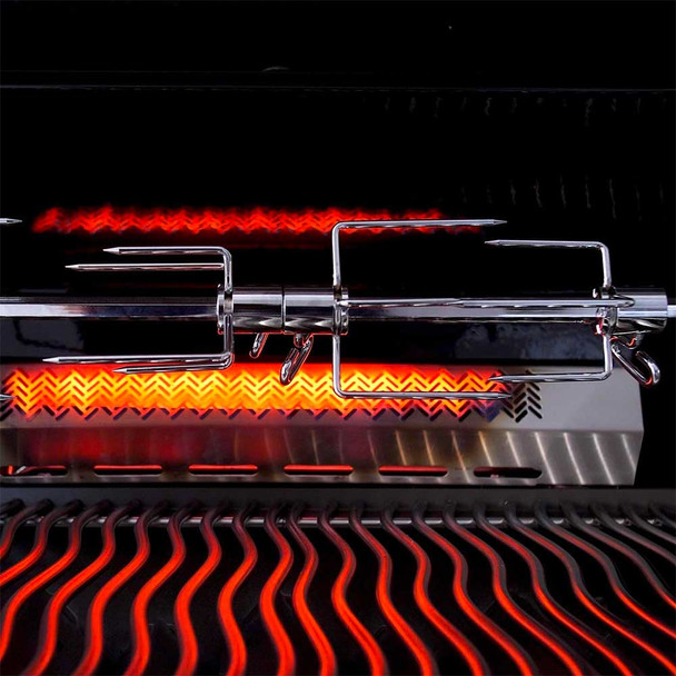 Napoleon Prestige PRO 500 Built-in Natural Gas Grill with Infrared Rear Burner and Rotisserie Kit - BIPRO500RBNSS-3